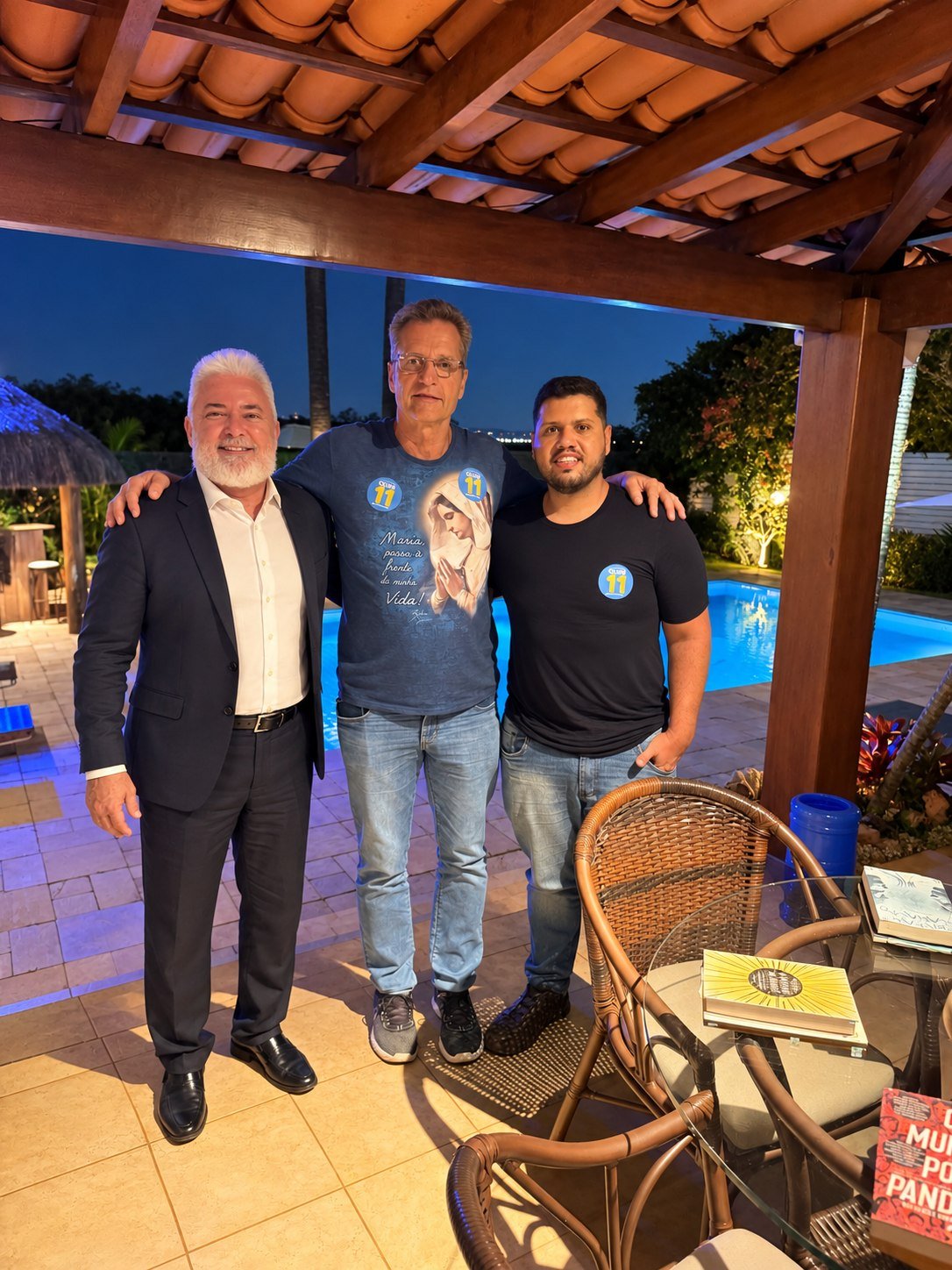 Ricardo Marques recebe o deputado distrital eleito Roney Nemer em jantar de comemoração