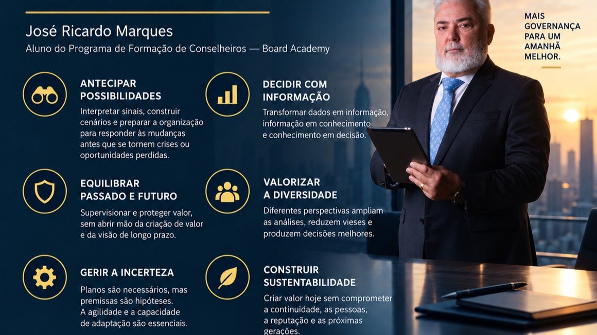 José Ricardo Marques — Visão de Futuro nos Conselhos, Board Academy